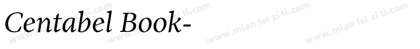 Centabel Book字体转换